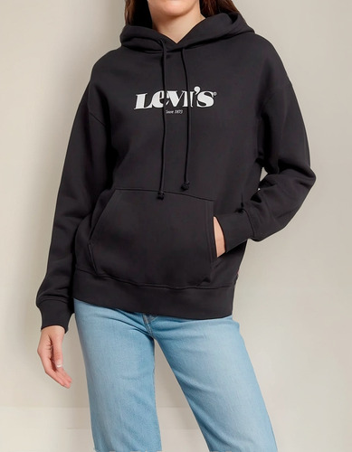 Chamarra Sudadera Con Gorro Levi's Hoodie Mujer Dama Cómoda