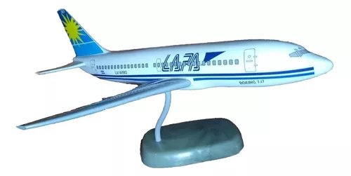Maqueta Avion De Resina 737 Fuerza Aerea Argentina