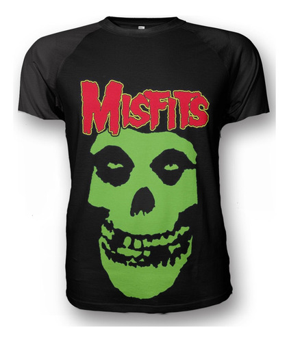 Remera Misfits Metal Banda Rock (estampa Frente Y Espalda)