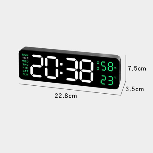 Reloj De Pared Electrónico Reloj De Mesa Con Pantalla De Par