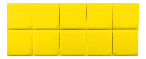 Painel Cabeceira Decorativo Cama King Size 200cm Suede Cores Cor Amarelo