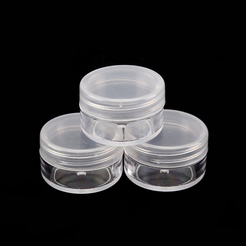 Contenedor De Muestra De Plástico Transparente Mini Botella