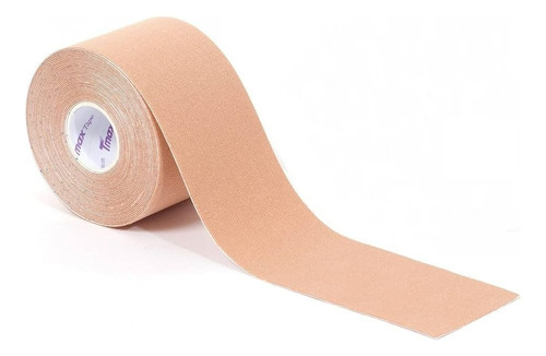Bandagem Elástica Adesiva Funcional Kinesio Tmax Bege