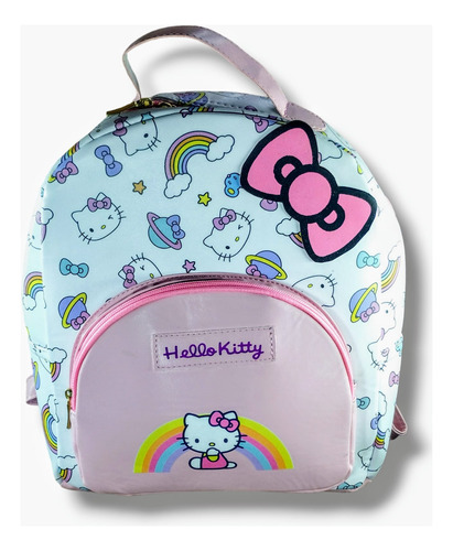 Mochila Hello Kitty Arcoiris Para Mujer Juvenil