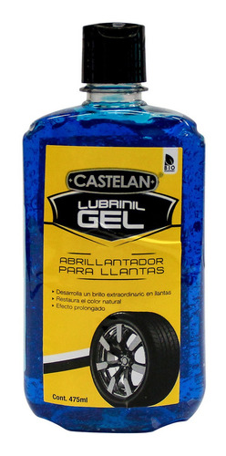 Gel Abrillantador De Llantas Lubrinil 475ml No15337 Castelan Color Azul