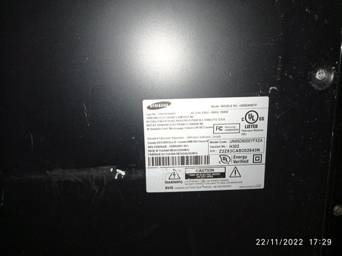 Imagen 5 de 5 de Televisor Samsung Un55d8000yfxza 55pulgadas Para Repuesto