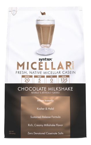 Micellar Creme Caseína (907g) Chocolate Milkshake Syntrax