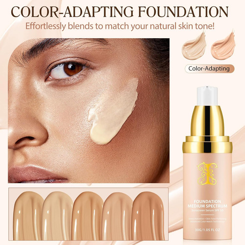 2 Bases 4 En 1 De Espectro Medio Con Spf 50+, Base Hidratant