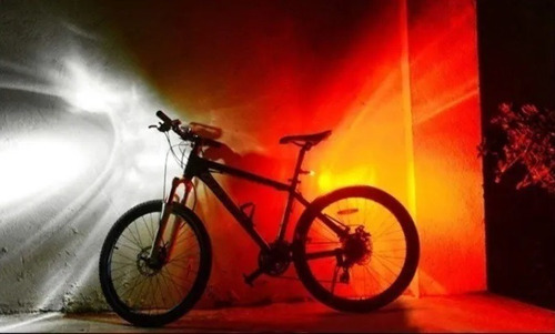 Kit Luz De Bici Led X 2 Silicona Delantera Y Trasera