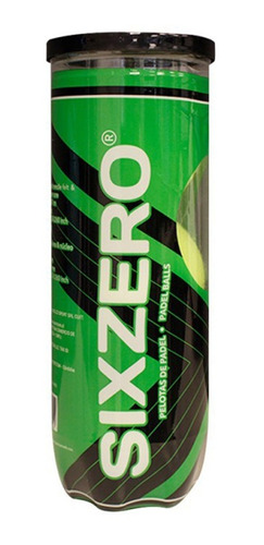 Tubo Pelotas Padel Sixzero X 3 Paddle Pro Importadas