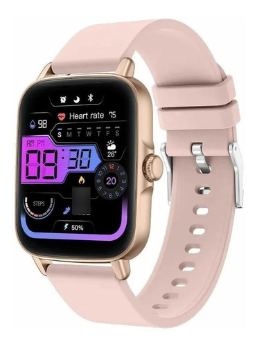 Imagen 1 de 4 de Smartwatch Reloj Inteligente Colmi P28 Rosa Android Ios Ips