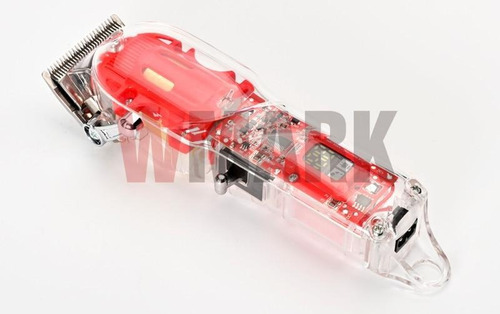 Imagem 4 de 5 de Maquina De Cortar Cabelo Wmark Ng407 Com Base Lamina C7 Neon