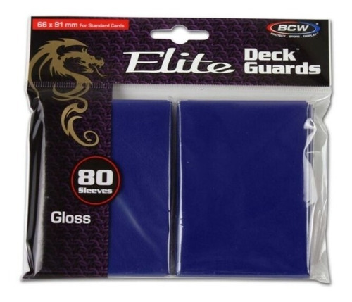 Protectores Bcw Deck Guards Blue Elite Tamaño Standard