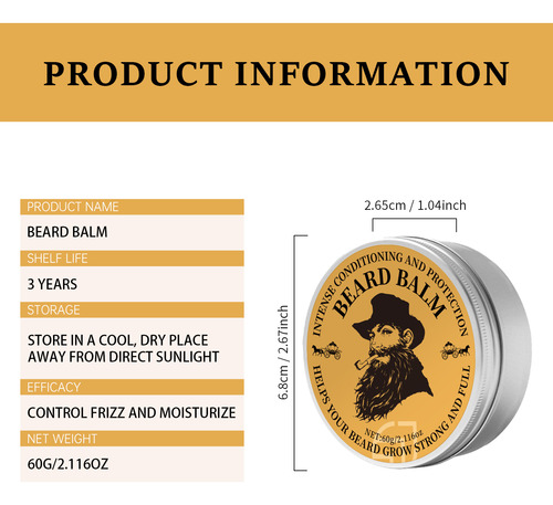 60g Crema Crecimiento Barba Crema Hidratante Para La Mejilla