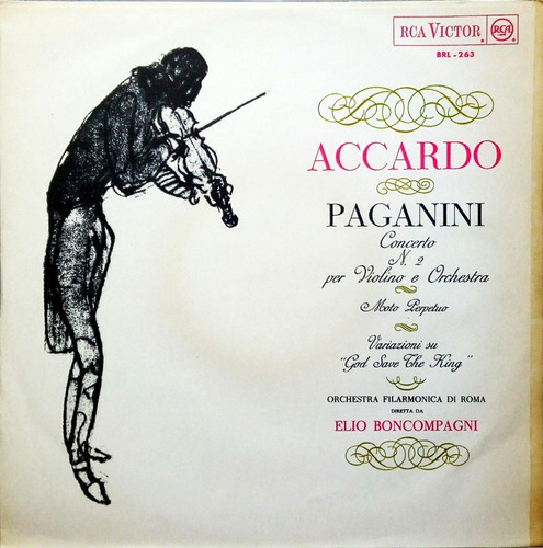 Salvatore Accardo Lp Violão Paganini 2107
