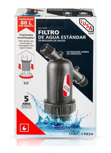 Estación Consejo Enfatizar Filtro De Agua De Discos Lavables 1'' Iusa 617053 en venta en Oaxaca por  sólo $ 799.00 - OCompra.com Mexico