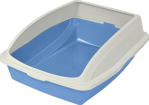 Caja Grande De Arena Para Gatos De Alta Capacidad Azul 4 Lit