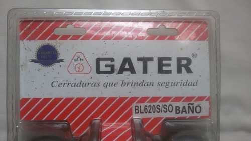 Cerradura Gater Para Cuarto Y Baño Cromada Nueva