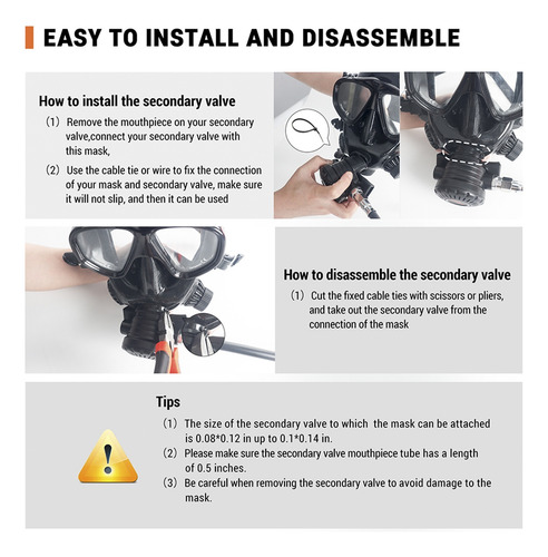 Máscara De Buceo Snorkel Máscara De Cara Completa Equipo