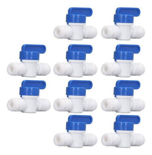 Inline Ball Valve 10 Pcs Mini Water Tube Shut Off Quick