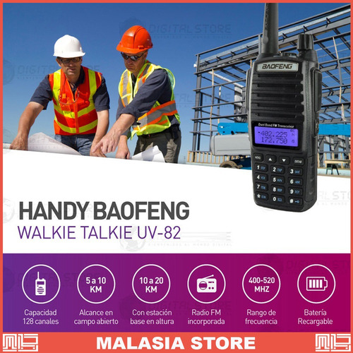 Handy Baofeng Uv82 10w Bibanda Radio Walkie Talkie Vhf - Uhf