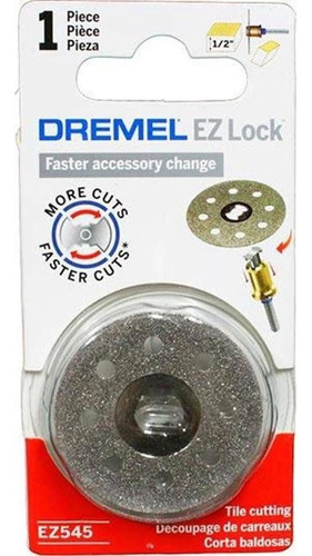 Disco de diamante Ez Lock Dremel Ez545 de 38 mm, cambio rápido