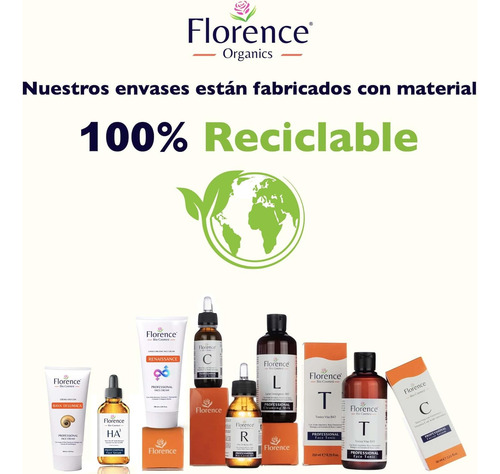 Sérum Facial Florence Bio Con Vitamina C, E Y Ácido Hyalurón