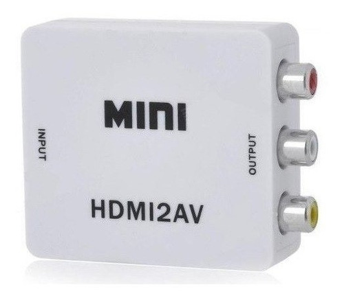 Mini Adaptador Conversor De Hdmi X Rca Video Composto 3 Av