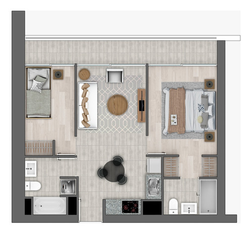 Se Arrienda Departamento Nuevo Amoblado, Rengo, Concepción