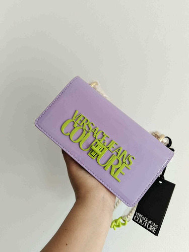 Versace Jeans Couture Crossbody Con Letras De Logo Y Cadena