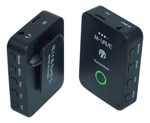 Receptor De Monitor De Auriculares Inalámbrico M-vave Wp-9 2