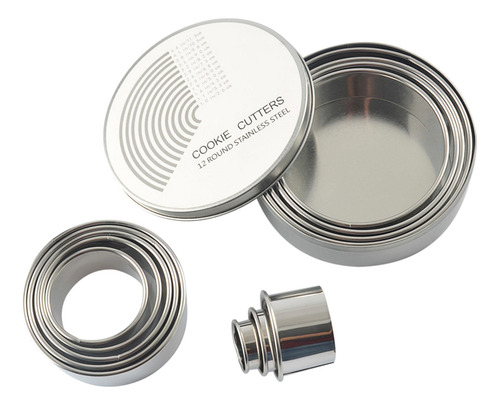 Conjunto De Moldes De 12 Peças De Tamanhos Diferentes, Corta