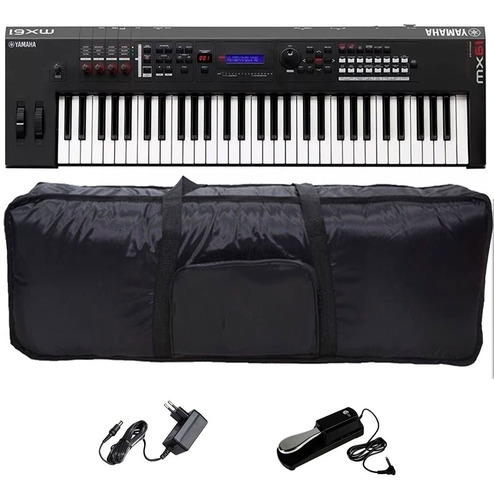 Kit Teclado Yamaha Mx 61 Sintetizador+capa+pedal
