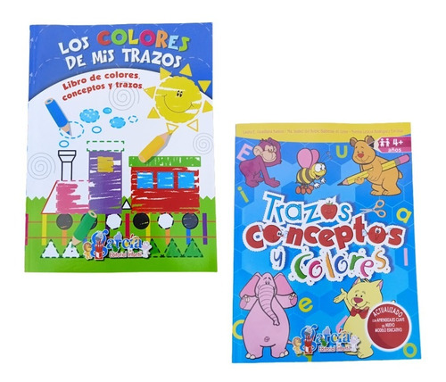 2 Libros De Trazo, Colores Y Conceptos García