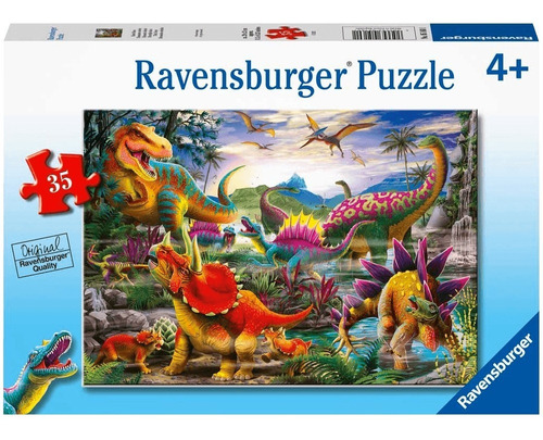 T-rex Terror Dinosaurios Rompecabezas Ravensburger 35 Piezas