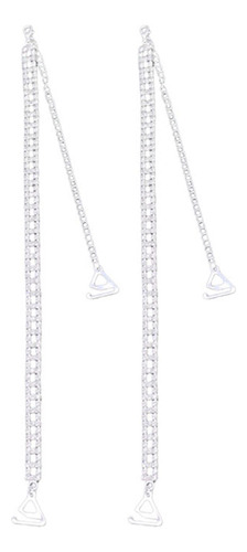 1 Par De Correas Para Longitud Del Gancho De 2,2 Cm. Plata