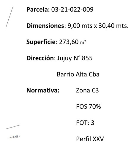Alta Cba. - 720m2 - Lavalleja 862 Salida Por Jujuy