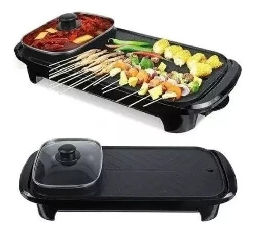 Plancha Parrillera Electrica Con Sarten 2 En 1 Raf-5303
