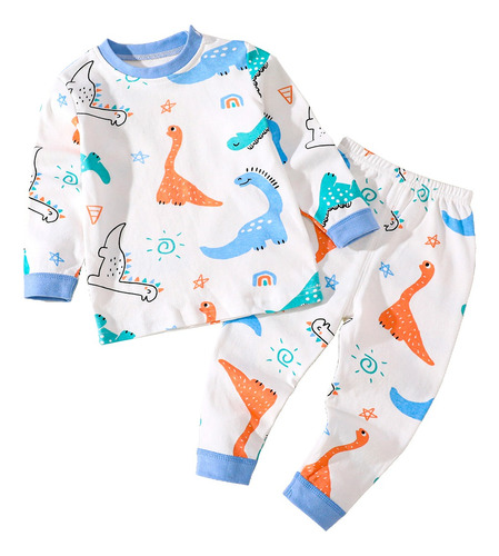 Conjunto 2pcs Estampado De Dinosaurio Para Niños 0-3 Años