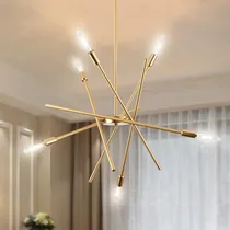 Comprar Lámpara Led Moderna Lámparas Doradas Sputnik Lámparas Para