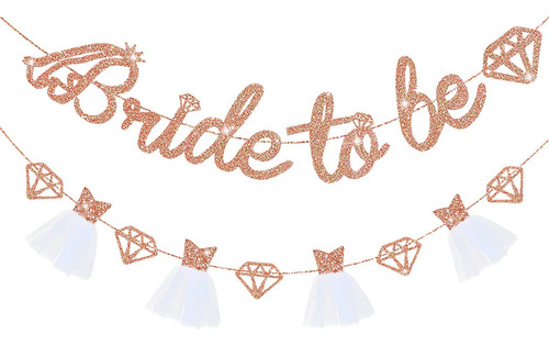 Pinkblume Rose Gold Bride Para Ser Banner Sign