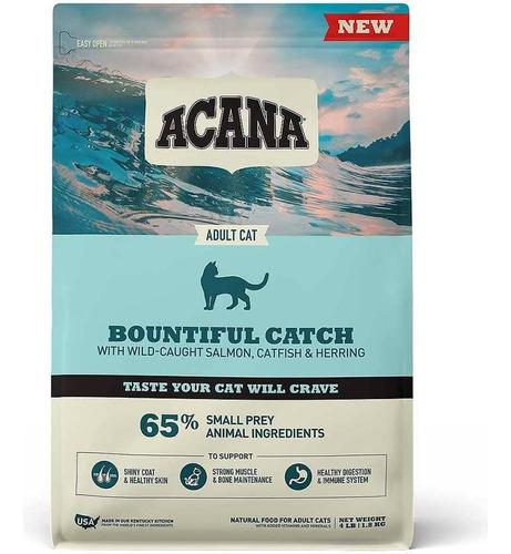 Acana Gato Adulto Bountiful Catch 4.5kg - Mr Canino 