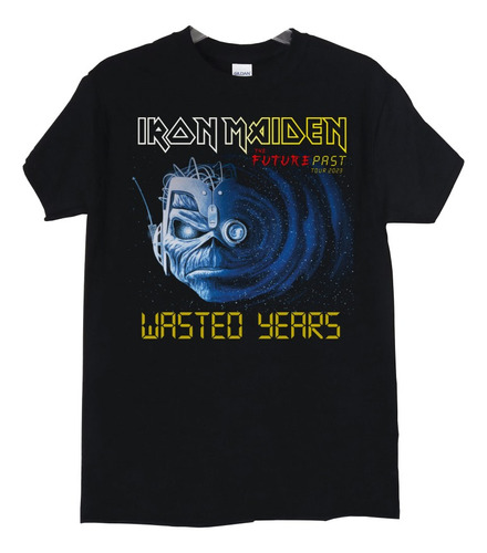 Polera Iron Maiden Chile Tour Wasted Years Metal Abominatron