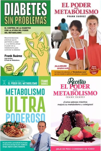 4x1 Diabetes Sin + Poder D/ Metabolismo + M. Ultra + Recetas