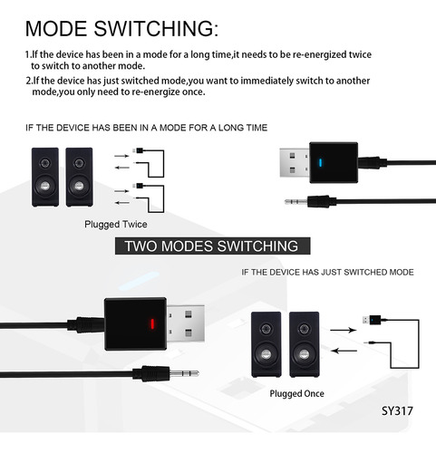 Adaptador Usb Bluetooth 5.0 Para Notebook/escritorio