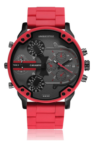 Cagarny 6830 Cuarzo Hombre Reloj Único Moda Deporte Casual