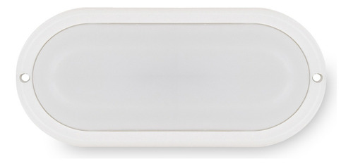 Tortuga Aplique Plafón Estanco Led Exterior Ip65 24w Ovalada Color Blanco