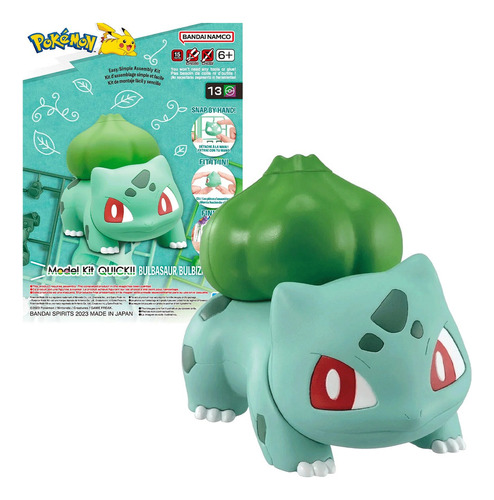 Kit de modelos Bulbasaur Pokémon Quick Figura Armable Bandai