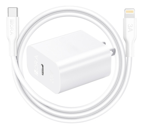 Cargador Para iPhone Con Cable Tipo C A L Carga Rápida 1hora