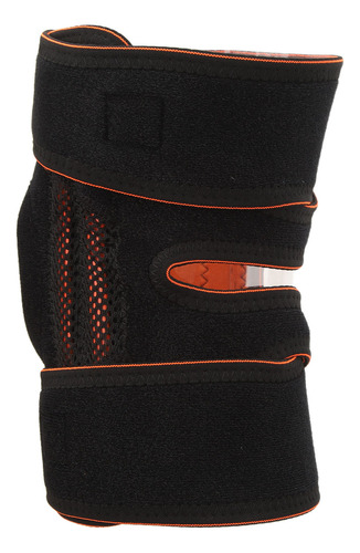 Rodillera Unisex Negra Deportiva Ajustable De Silicona